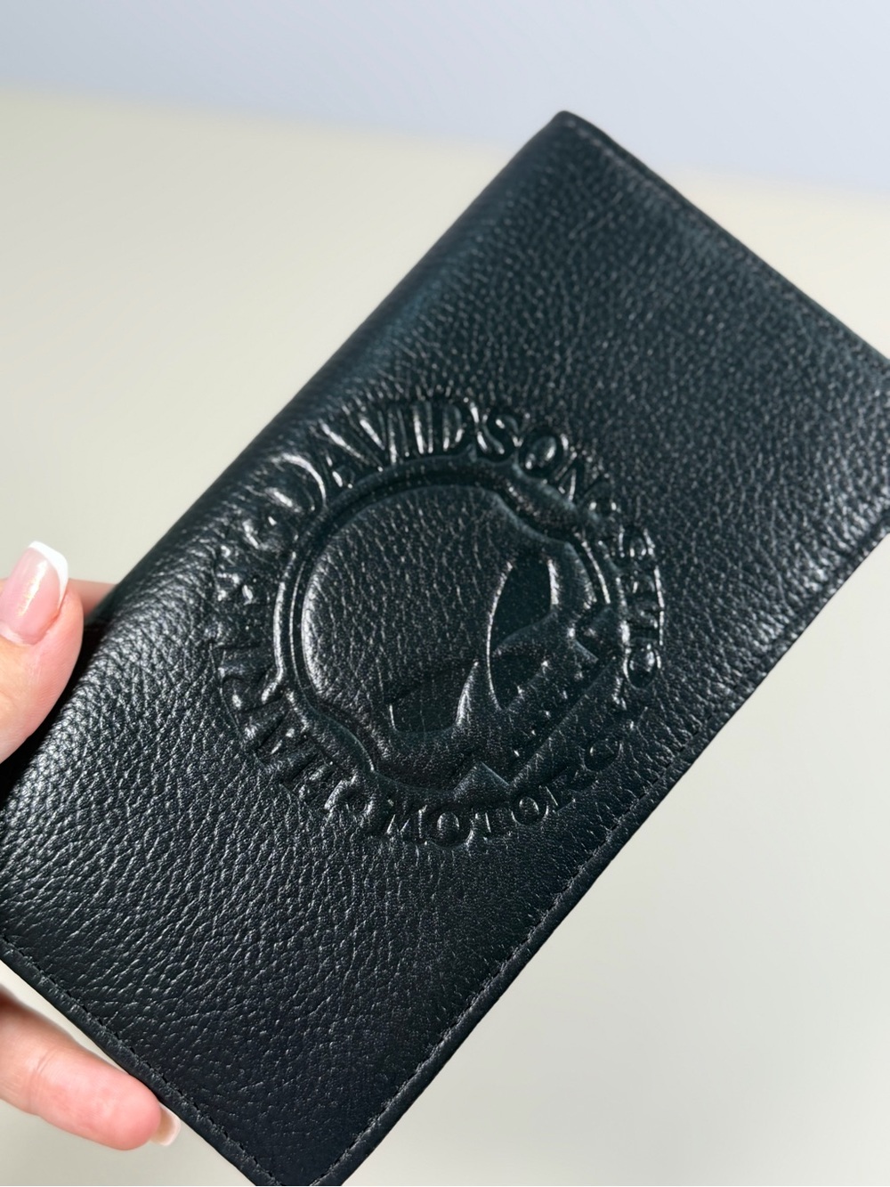 Harley-Davidson Willie G Skull WG Rodeo Genuine Leather Wallet Black NWT RFID